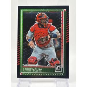 2025 Panini Optic Yadier Molina Black Pandora Refractor 2/39 SP STL Cardinals